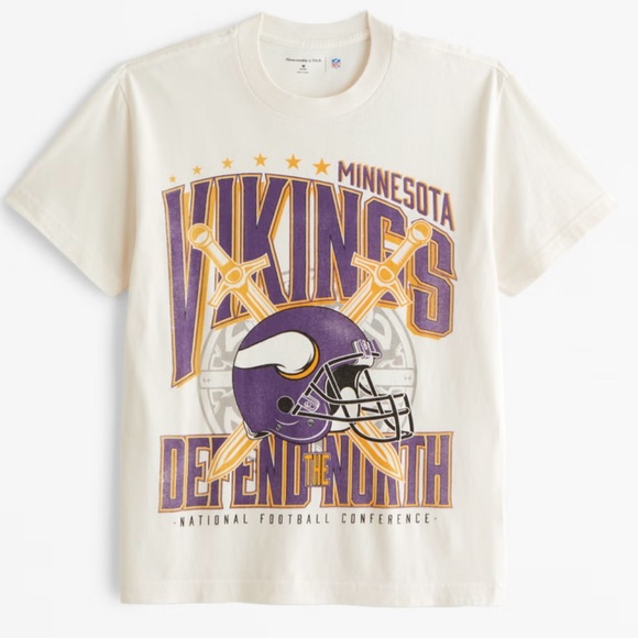 Abercrombie & Fitch Other - Abercrombie & Fitch Minnesota Vikings Graphic Tee NWT